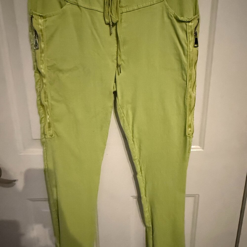 Lime Green Pull On Magic Pants